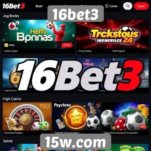 Opções de jogos disponíveis no 16bet3